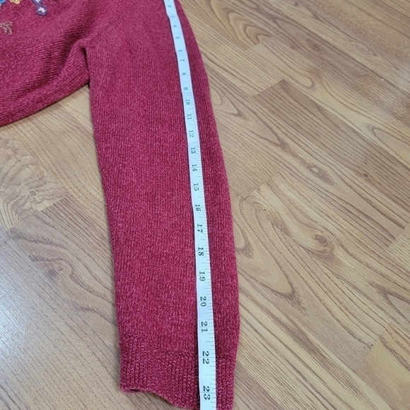 Alfred Dunner Embroidered/Beaded Turtleneck Sweater with Tassle Trim Size LP EUC - Picture 8 of 11